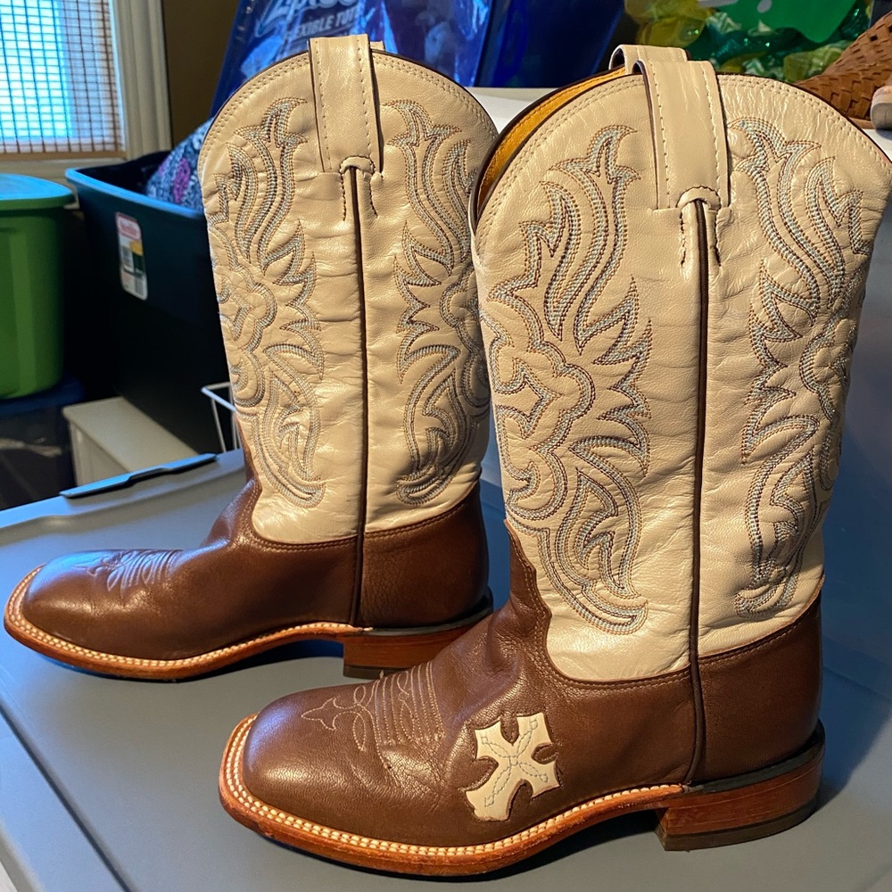 - Tony Lama leather cowgirl boots USA 🇺🇸 made